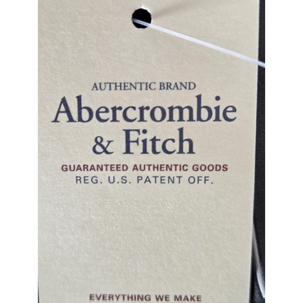 Abercrombie & Fitch Sweater Mens L Wool Mix V Neck Pullover Y2K Blue Preppy NEW - Picture 13 of 13